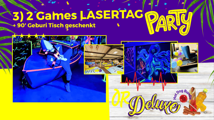 3. 2 Games Lasertag Party